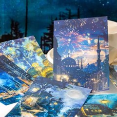 City Buildings PET Stickers Scrapbooking Sticker Journal Planner Wall Collage