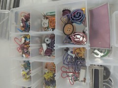 Mixed Lot Card & Scrapbooking Mini Supplies Buttons,Beads,Metal Tags 250+ Pieces