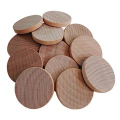 1 Inch Natural Wood Slices Unfinished Round Wood Coins, 120 per Pack | for DI…
