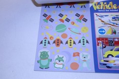 Lot of 9 Darice Sticker Books 5 Unique Assorted Themes Construction Vehicles Sea