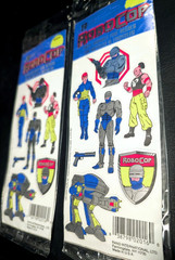 🔥 2 Vintage 1990 Rand RoboCop Stickers Sealed Packages of 8 Foil Decals RARE!