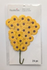 Sunflowers On Stems Paper Flowers Scrapbooking Embellishments By Recollections