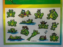 3 Sheets VINTAGE AGC, Inc FROGS and ANTS Picnic Relaxing Summer Activity’s