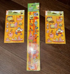 Vintage 2000s SPONGEBOB SQUAREPANTS Sticker Hawaii Luau Summer Cookout Cook Out