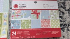 Martha Stewart Crafts 2 Adhesive Border & 2 6.75×4.74 pads Christmas Foil Accent