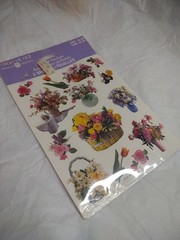 American Greetings Forget Me Not Scented Stickers 2 Sheets Vintage Stickers