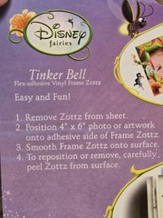 (3) Kids Clings Disney Mickey & Friends, CARS, Tinkerbell Vinyl Frame 4×6 NEW