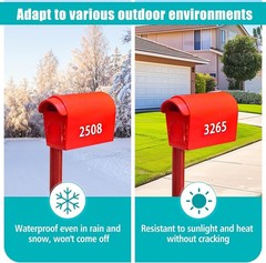 Clear and Readable 1200 PCS Number Stickers for Mailboxes & Organizers