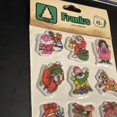 NOS Frank’s Christmas Puffy Stickers, Multicolor – MPN X44-488690