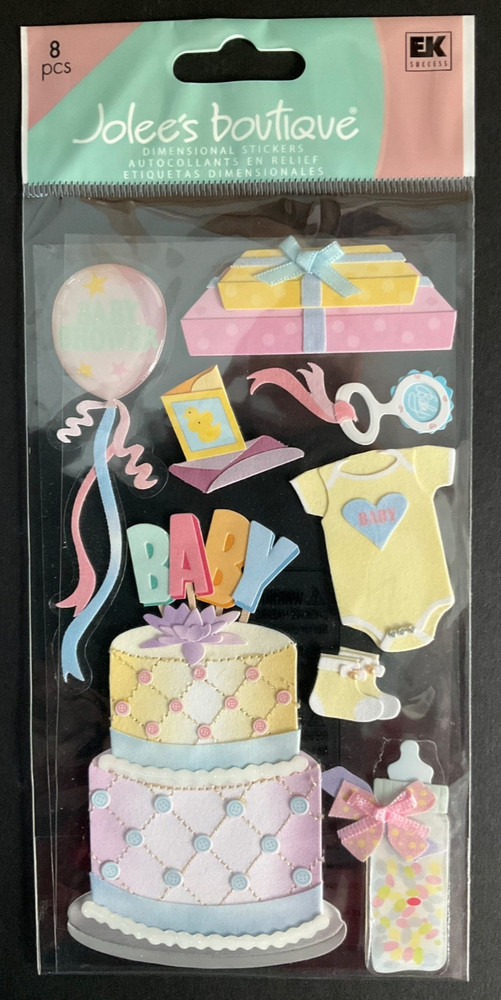 Jolee’s Boutique by EKSuccess Baby Shower SPJBLG252 Dimensional Embellishments