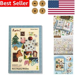 1300+ Vintage Scrapbook Stickers | 50 Sheets Cute Retro Korean Journaling Cra…
