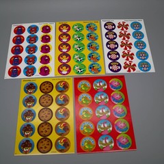 Vtg Trend Enterprises Scratch ‘N Sniff Lot of 3 Full Sheets 45 Stickers
