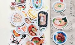 43pcs/ Japanese food dim sum food, noodles delicious food sticker y06