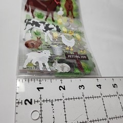 Lot of 3 Scrapbooking Crafts Stickers Sticko Petting Zoo Farm Animals & Trees