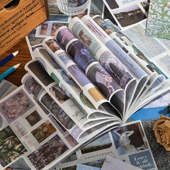 Vintage Scrapbook Stickers, 50 Sheets Aesthetic Oil Painting