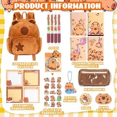 100 Pcs Gifts with Backpack and Stationery Set Day Gifts Sticky Notes Ballpoi…