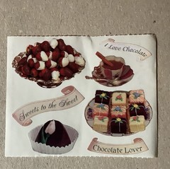 Mrs. Grossman’s Large Stickers Chocolate 1/2 Sheet Valentine’s