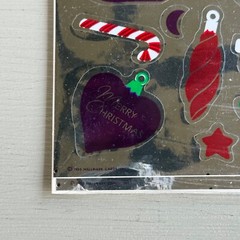 Vintage Hallmark Razzle Dazzle Christmas Stickers Foil Holiday 1985 NOS Sealed