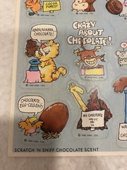Hallmark Silly Scents Chocolate Scratch Sniff 1983 RARE One Sheet Animal Theme