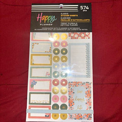 Happy Planner Classic Sticker Sheets Pretty Florals Multicolor 574pc SVP130-118
