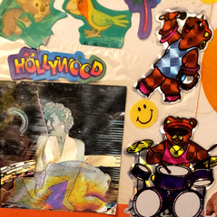 CRITTER SITTERS 1 VINTAGE LARGE STUCK STICKERS DOUBLE PAGE 80s 90s RARE BRANDS