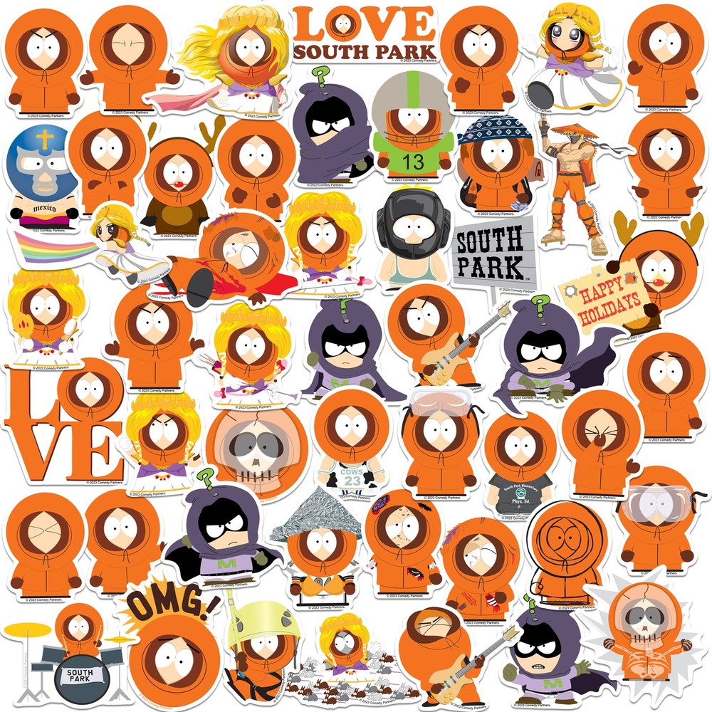 SOUTH PARK KENNY DIE CUT VINYL 50 CT STICKER PACK