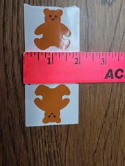 Mrs Grossman Sticker By the Yard Teddy Bears Vintage 1979 Lot Of 2
