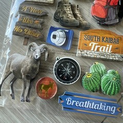 Grand Canyon 3D Stickers Paper House Hiking Scrapbooking Journaling