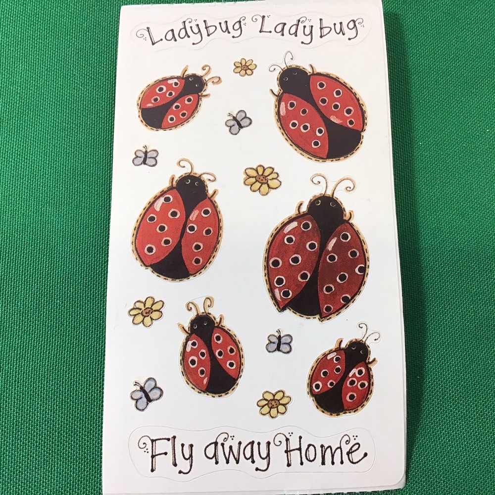 Ladybug Fly Away Home SCRAPBOOK Stickers