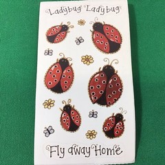Ladybug Fly Away Home SCRAPBOOK Stickers