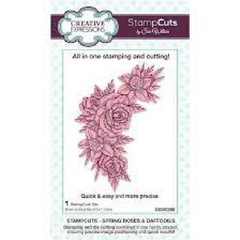 CREATIVE EXPRESSIONS – METAL CUTTING DIE – STAMPCUTS – SPRING ROSES N DAFFODILS