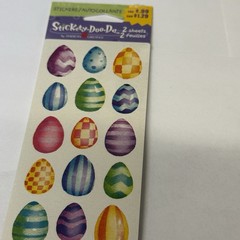 Vintage Stickety-Doo-Da Stickers Easter Eggs New