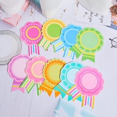 54 Pieces Ribbon Awards Cutouts Blank Make Your Own Place 9 Colors Sport