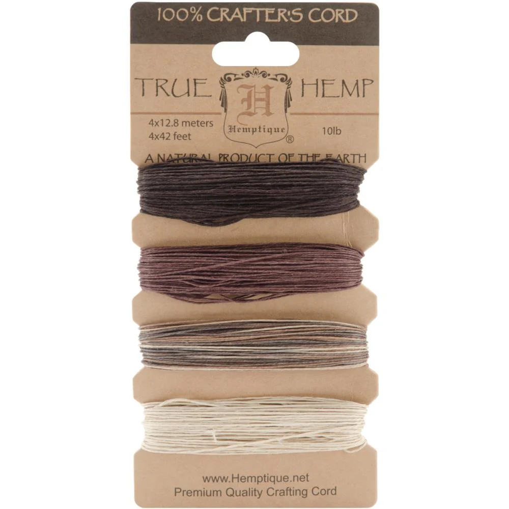 Hemptique – Metallic Hemp Cord 10lb 168′ – Earthy, HC10EA