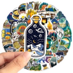 100pcs National Park Stickers, Outdoor Camping Traveling,051 EFG