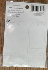 Colorbok Chipboard Accents 16 Glitter Frames & Tags Bonus Cut-Outs Wht Scrapbook