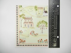 Country Side House Flowers Birdhouses Religious Sticker Sheet