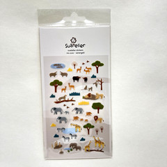 Serengeti Safari Stickers Travel Journal Scrapbooking Collage Cards