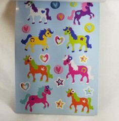 STICKER BOOK Lot of 2 442 Stickers Unicorns Numbers Shapes Letters Hearts