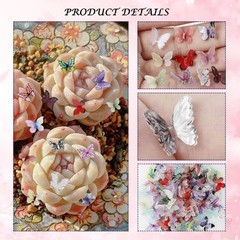100 Mini Resin Butterflies, Colorful Miniature Butterflies Suitable for moth