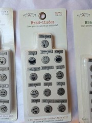 Karen Foster Brad-itudes Scrapbook Brads Lot 4 Sets Emoji Faces NIP