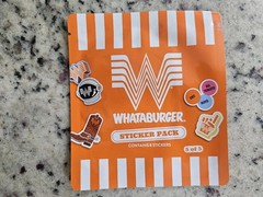 Whataburger 2026 Stickers Pack #5 Brand New Sealed