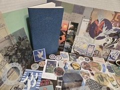 Lot Junk Journal Kit Paper Stickers Tickets Tags Labels Ephemera Cards Tags Book