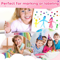 12000 PCS 1/4″ Small round Color Coding Dot Stickers – 20 Neon Colors, Removable