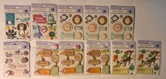 Brand New K&Company Die Cut/Sticker Lot