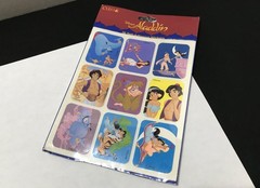 Vintage 1990’s Disney Aladdin Stickers – 36 Stickers – Cleo/Gibson Cards