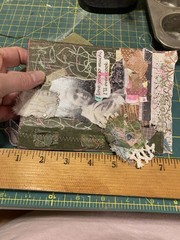 Unique Handmade Ephemera, Scrapbook,Junk Journal,tag,embellishment Mixed Media