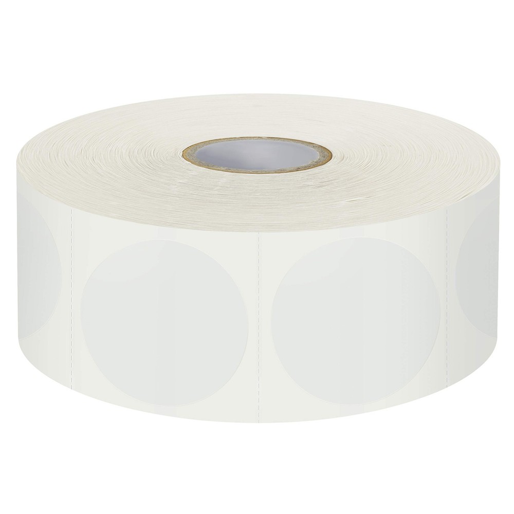 1500 PCS 1.5″ round Clear Transparent Wafer Seal Sticker Labels Roll