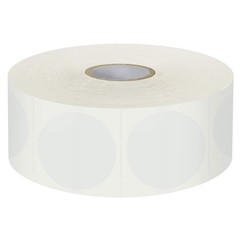 1500 PCS 1.5″ round Clear Transparent Wafer Seal Sticker Labels Roll