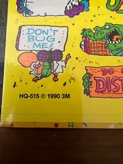 Vintage 1989 and 1990 Post-It Removable Stickers 3M Lot of 2 Packages NEW Sealed